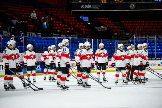 Players of Switzerland look dejected