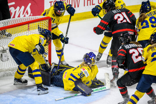 Goaltender Emma Söderberg of Sweden