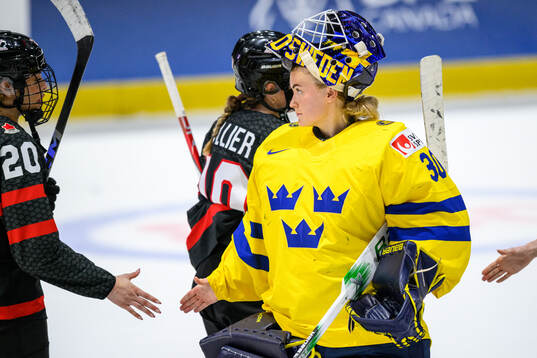 Goaltender Emma Söderberg of Sweden