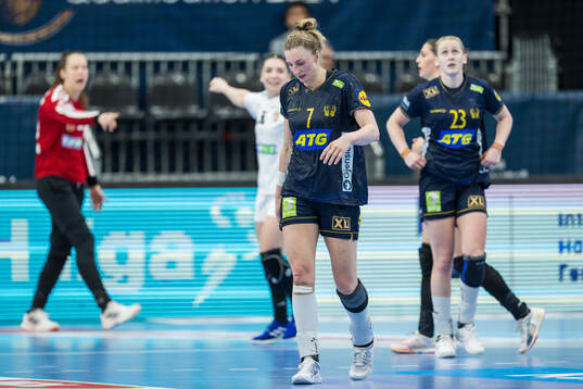Linn Blohm of Sweden looks dejected