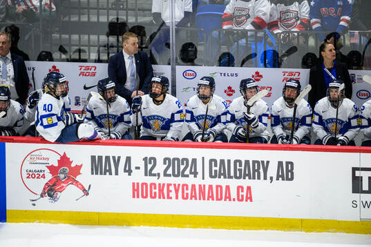 Players of Finland look dejected