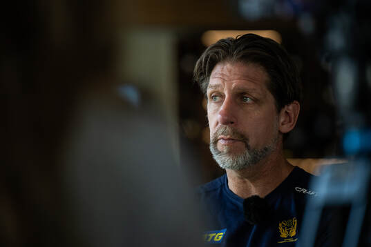 Head coach Tomas Axnér of the Swedish women's national
