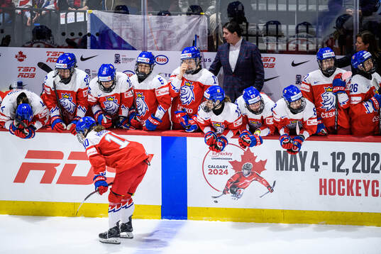 Players of Czech Republic look dejected