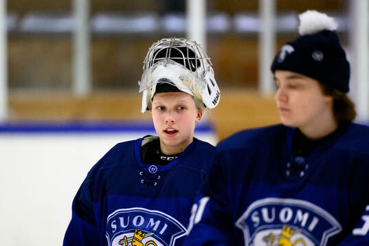 Goalkeeper Emilia Piekkari of Finland