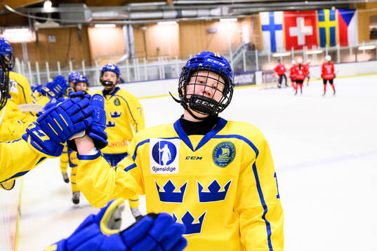 Matilda Österman of Sweden celebrates