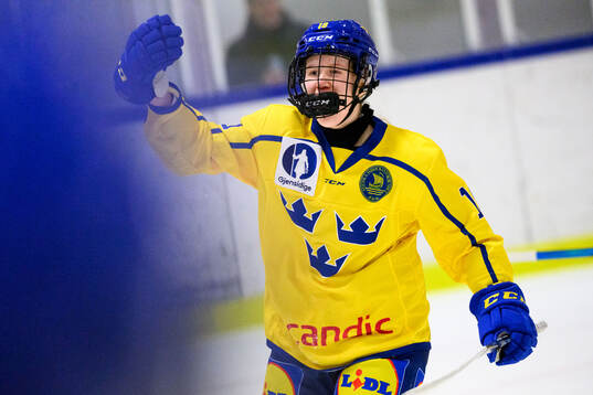 Matilda Österman of Sweden celebrates