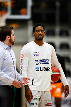 Luleås Charles Matthews med Luleås assisterande tränare