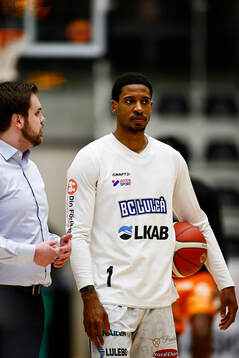 Luleås Charles Matthews med Luleås assisterande tränare