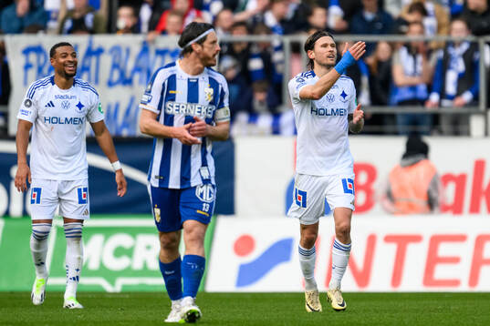 IFK Norrköpings Arnor Traustason jublar