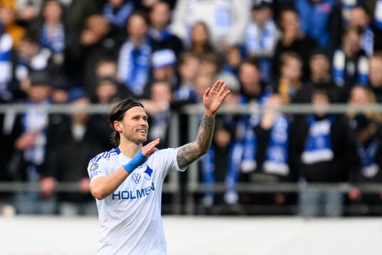 IFK Norrköpings Arnor Traustason jublar