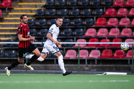 Brommapojkarnas Nikola Vasic och Sirius Henrik Castegren