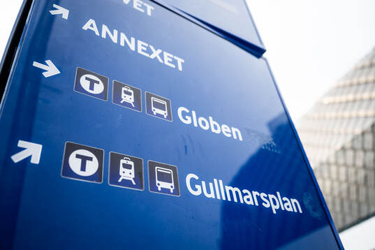 Exteriör vy av Tele2 Arena