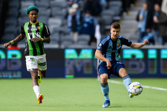 GAIS Chovanie Shakur Amatkarijo och Djurgårdens Samuel Dahl