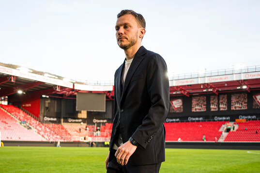Alfred Johansson, head coach of Rosenborg, looks dejected