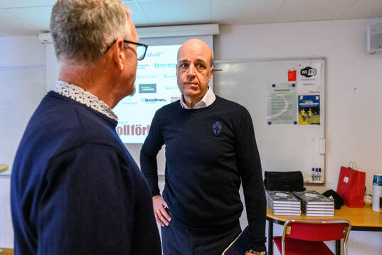 Peter Ekvall, VD Skånes fotbollsförbund och Fredrik