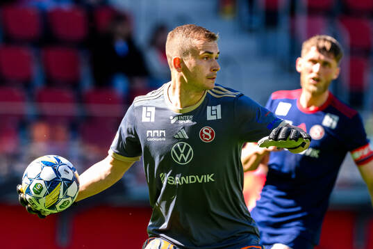 Sandvikens IFs målvakt Felix Jakobsson