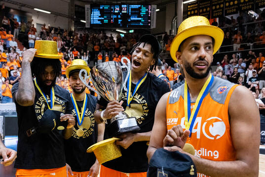 Norrköpings Issac Vann, Marcus Tyus, Karl Gamble och