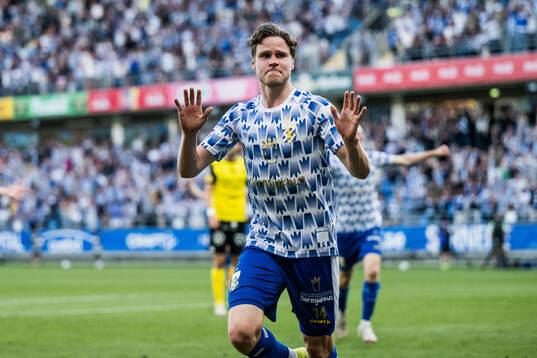 IFK Göteborgs Gustaf Norlin jublar