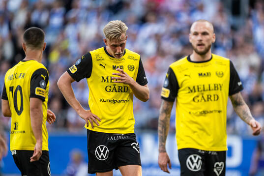 Mjällbys Herman Johansson deppar