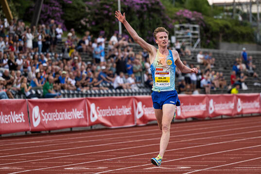 Narve Gilje Nordås of Norway celebrates
