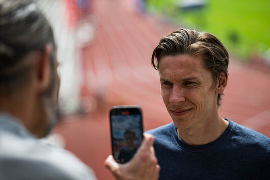 Andreas Almgren is interviewed