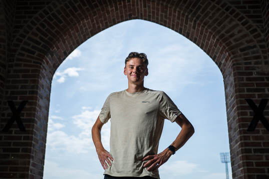Swedish athlete Samuel Pihlström poses for a portrait