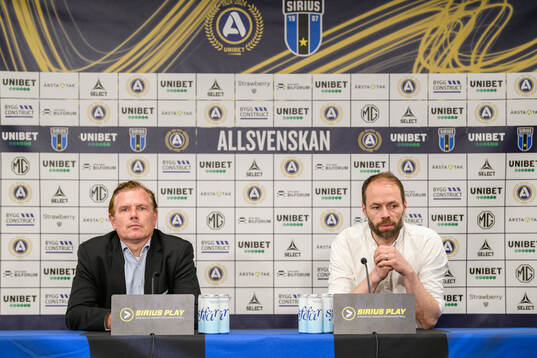 Sirius tränare Christer Mattiasson och IFK Norrköpings