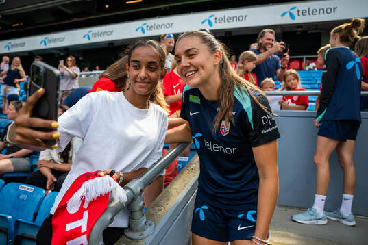 Vilde Bøe Risa of the Norwegian women's national football