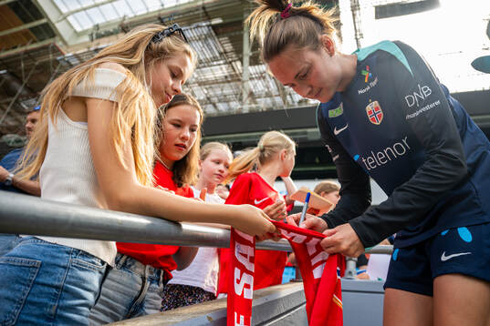 Caroline Graham Hansen of the Norwegian women's national