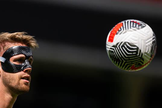 Kristoffer Ajer of the Norwegian national football team