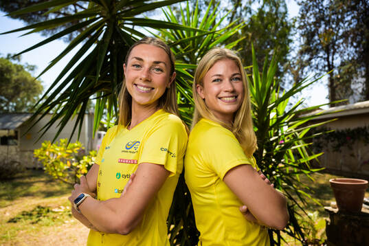 Lisa Lilja and Julia Henriksson of the Swedish national