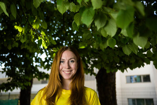 Ellen Ekholm of the Swedish national athletics team poses