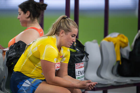 Fanny Roos of Sweden looks dejected when competing in