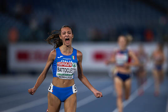 Nadia Battocletti of Italy celebrates