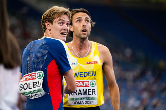 Ole Jakob Solbu of Norway and Andreas Kramer of Sweden
