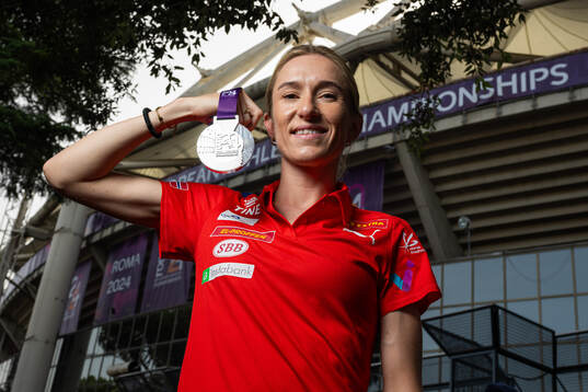 Karoline Bjerkeli Grøvdal of Norway poses for a portrait