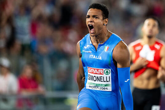 Lorenzo Adele Simonelli of Italy celebrates