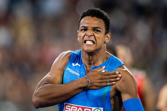 Lorenzo Adele Simonelli of Italy celebrates