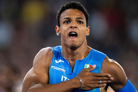 Lorenzo Adele Simonelli of Italy celebrates