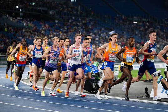 Narve Gilje Nordås of Norway and Jakob Ingebrigtsen of