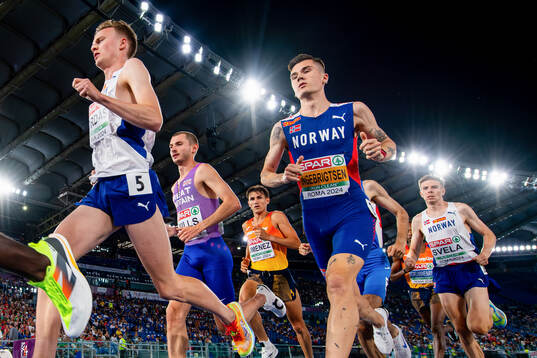 Narve Gilje Nordås, Jakob Ingebrigtsen and Per Svela of