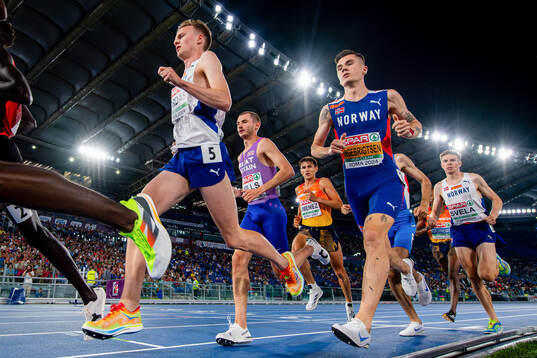 Narve Gilje Nordås, Jakob Ingebrigtsen and Per Svela of