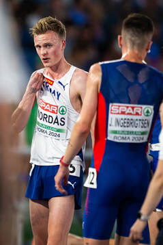 Narve Gilje Nordås and Jakob Ingebrigtsen of Norway