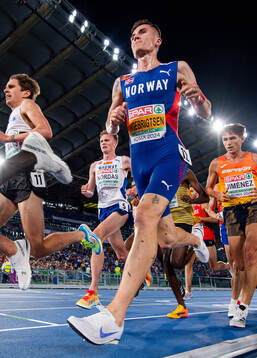Narve Gilje Nordås and Jakob Ingebrigtsen of Norway