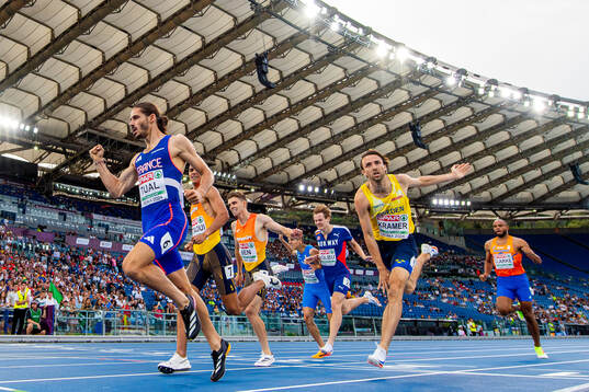 Gabriel Tual of France, Ole Jakob Solbu of Norway and