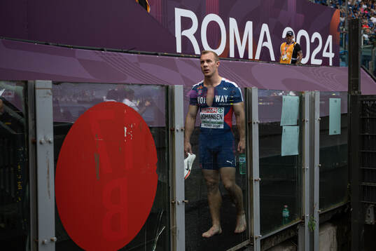 Mathias Hove Johansen of Norway looks dejected