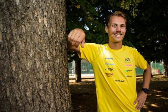 Oliver Löfqvist of the Swedish national athletics team