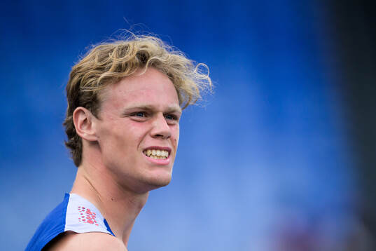Sander Aae Skotheim of Norway reacts when competing in