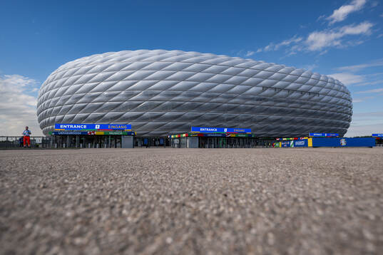 Exterior view of Munich Football Arena