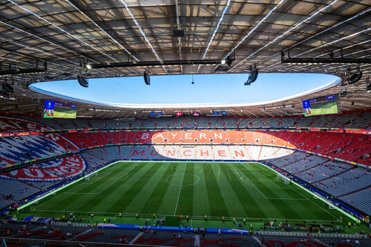 Interior view of Munich Football Arena